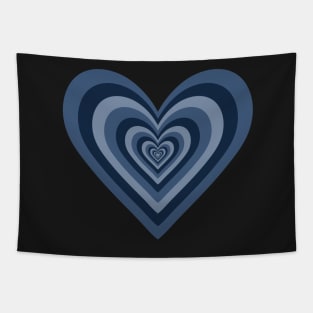 Blue Jeans Expanding Hearts Tapestry