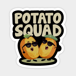 Funny Potato Squad Magnet