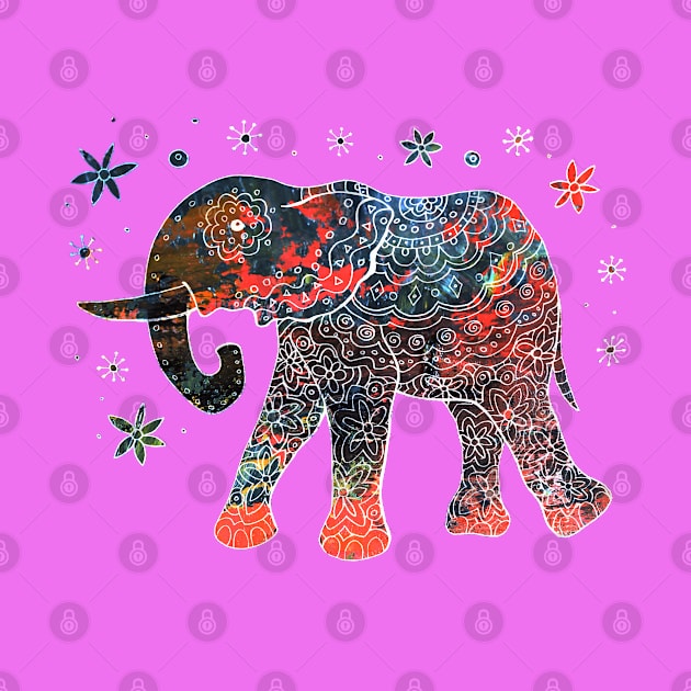 Mandala Mama Elephant by Heartsake