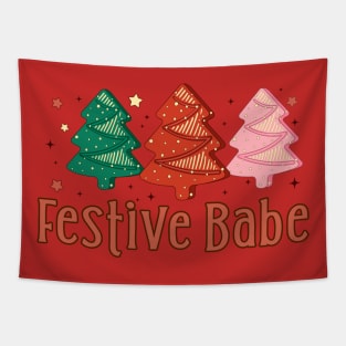 festive babe Tapestry