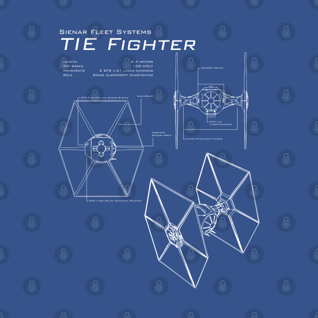 tie fighter blueprints star wars t shirt teepublic