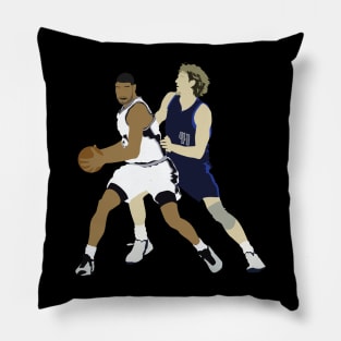 Tim Duncan vs Dirk Nowitzki Pillow