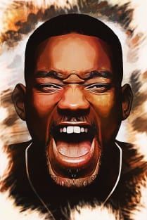 Will Smith - Caricature Magnet