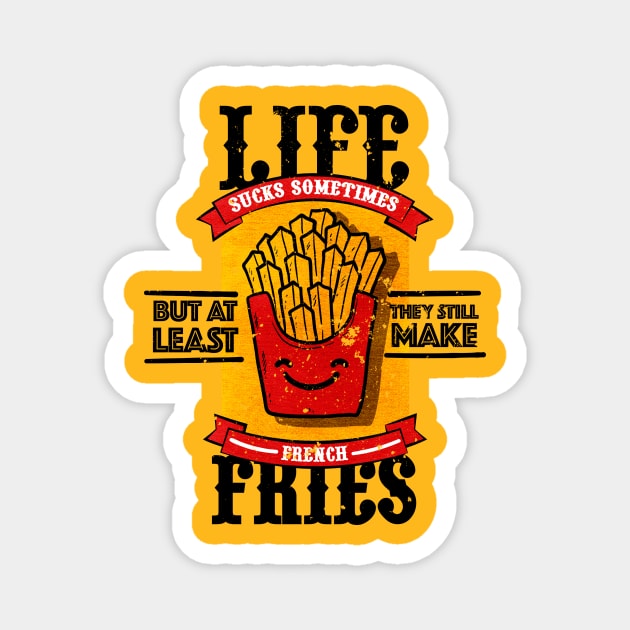 ❙❙❙ I love french fries ! Magnet by mryetee