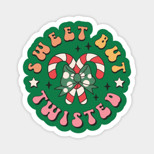 Sweet but Twisted Christmas Candy Cane Gift Magnet