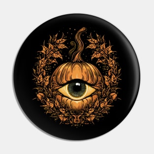 Halloween Pumpkin, Spooky Pumpkin Face Pin