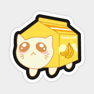 Kitty in Banana Milk Costume Magnet