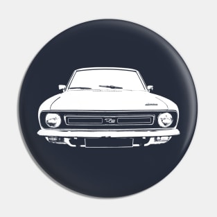 Morris Marina 1970s British classic car monoblock white Pin