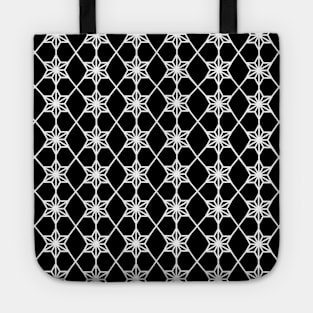 WHITE Stars Geometric Tote