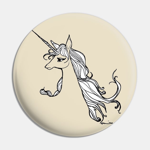 The Last Unicorn Pin by Lyskei