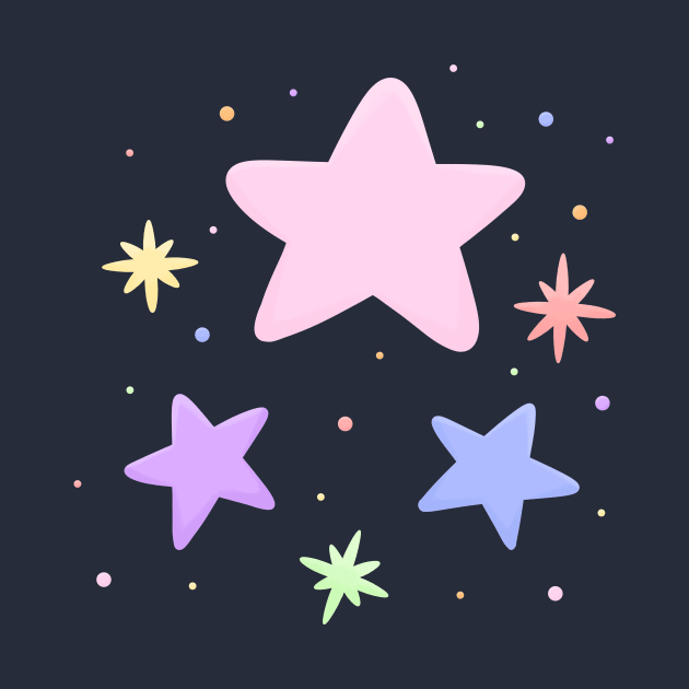 Pastel stars by KammyBale