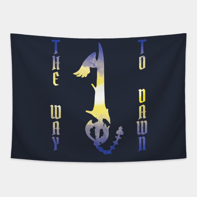 Kingdom Hearts Riku 'The Way To Dawn' Tapestry by GysahlGreens