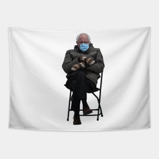 bernie sander sit in chair Tapestry