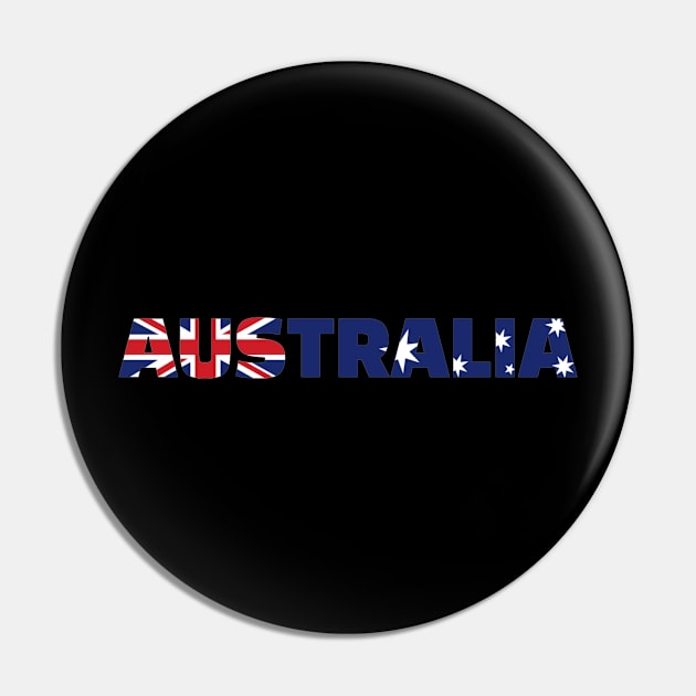 Australia flag Pin by Designzz