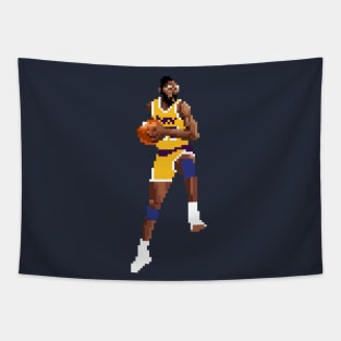 James Worthy Pixel Dribble Tapestry