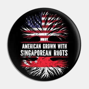 American Grown with Singaporean Roots USA Flag Pin