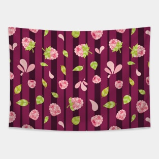 Raspberry Boom Seamless Surface Pattern Design Tapestry