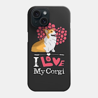 I Love My Corgi T-shirt Phone Case