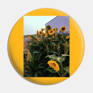Vintage Sunflowers Pin