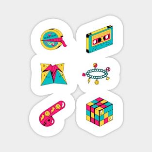 Retro Aesthetic nostalgia pack Magnet