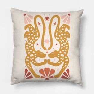 Abstract Bohemian Leopards Pillow