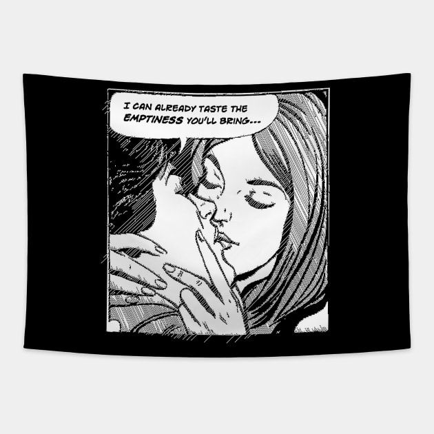 Pop Art Nihilist Kiss Tapestry by DankFutura