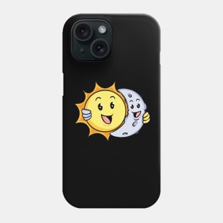 Cute Cartoon Sun And Moon Phone Case