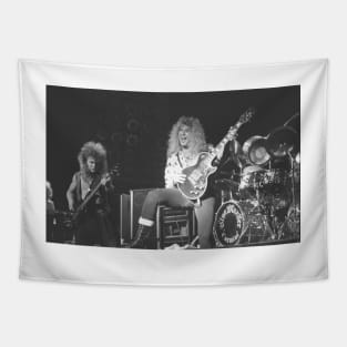 Tony Franklin and John Sykes Blue Murder BW Photograph Tapestry