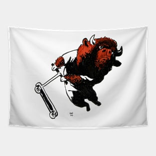 Buffalo Scooter Tapestry