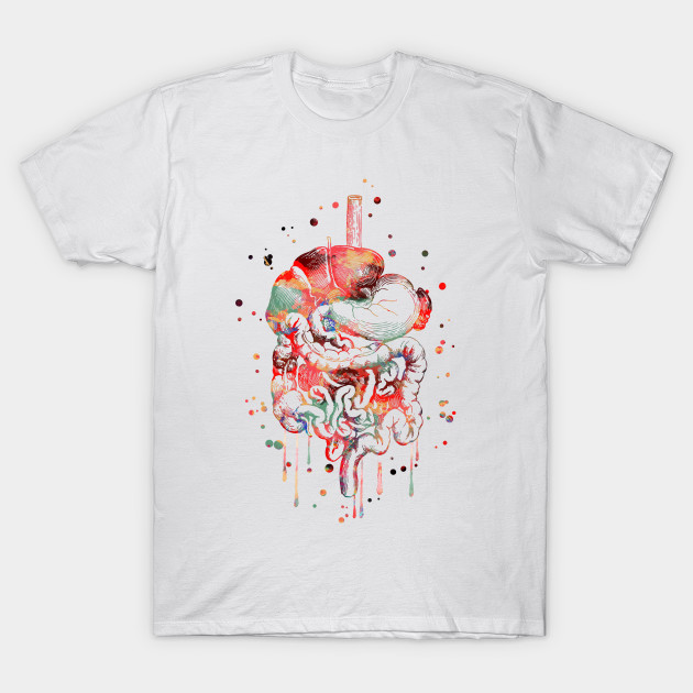 Digestive System V-Neck T-Shirt