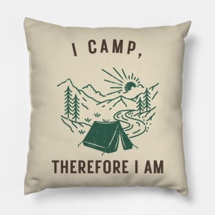 funny outdoorsmen Adventure I camp Pillow