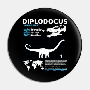 Diplodocus Fact Sheet Pin