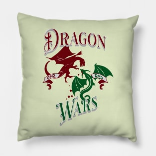 Greeen and Red Dragon Wars Pillow