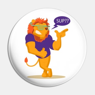 Cool Lion Pin