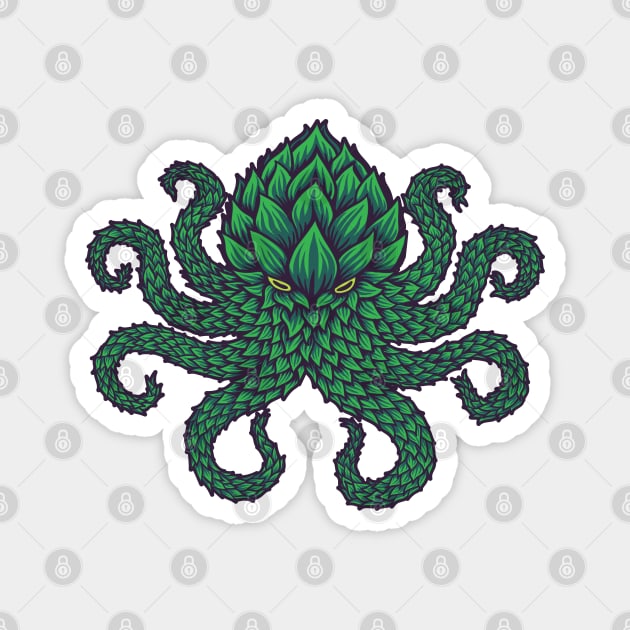 Hoptopus Magnet by jasoncastillo