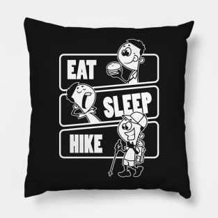 Eat Sleep Hike Repeat - Funny Hiking Hiker Gift design Pillow