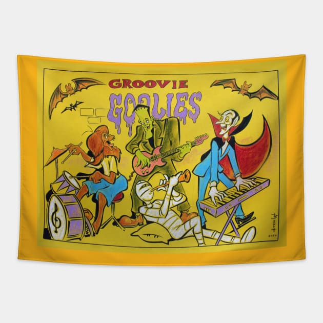 Groovie Goolies Tapestry by BennettBlackLight