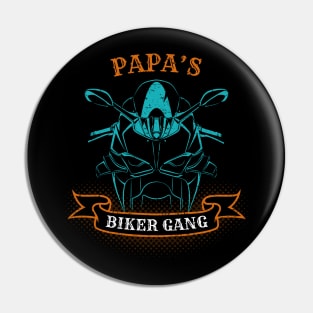 Papa's Biker Gang Father's Day Pin