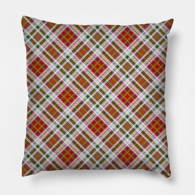 Clan MacAlister Dress Tartan Rotated Pillow by sifis