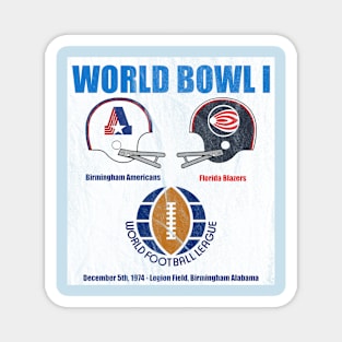 World Bowl I (WFL) Poster (1974) Magnet