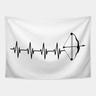 Archery Heartbeat Tapestry