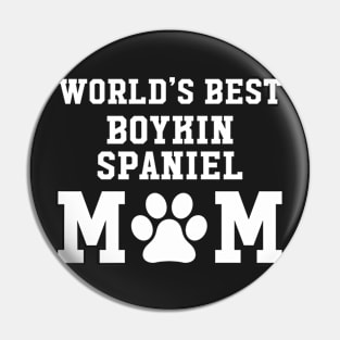 World’s Best Boykin Spaniel Mom Pin