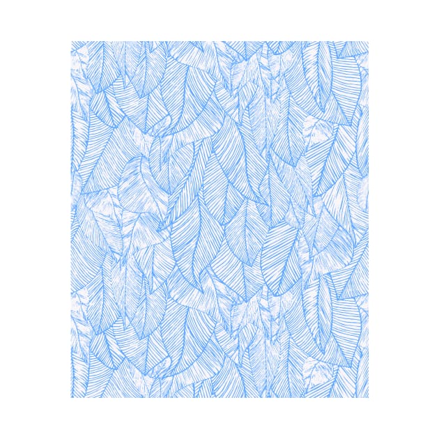 Blue Feather Angel Wings Print by Auto-Prints