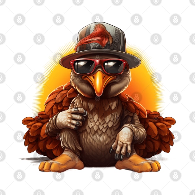 Cartoon Thanksgiving Turkey #8 by Chromatic Fusion Studio