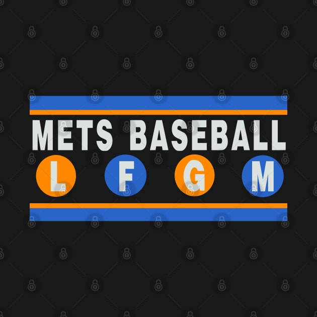 NEW YORK METS LFGM SUBWAY SIGN by ATOMIC PASSION