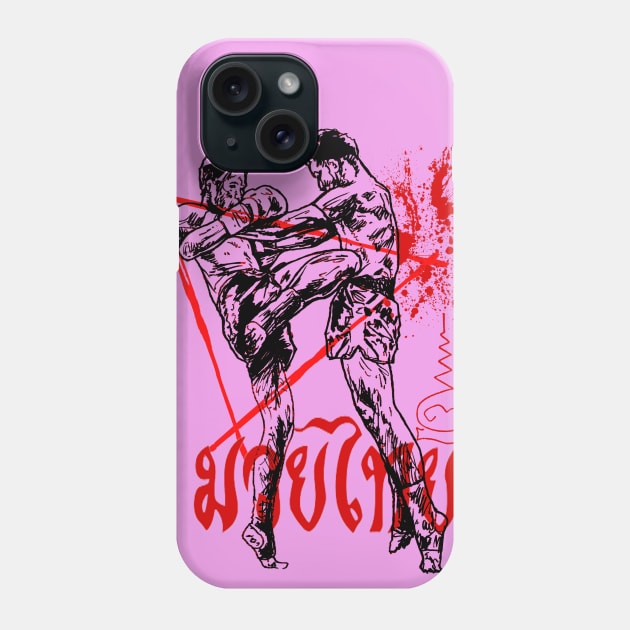 muaythai fighter 5 Phone Case by Paskalamak