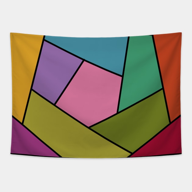 Crazy Quilt Block Tapestry by Slightly Unhinged