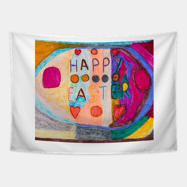 Happy Easter Tapestry by PodmenikArt