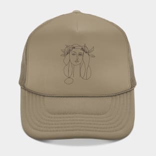 Picasso Woman Sketch Portrait Hat