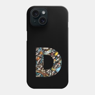 Monogram Letter D Phone Case